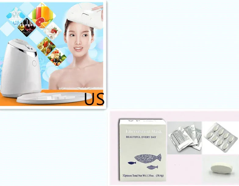 Face Mask Maker Machine Facial Treatment DIY Automatic Fruit Natural Vegetable Collagen Home Use Beauty Skin SPA Care - Evallys.com