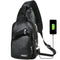 USB Portable Charging Chest Bag Messenger Bag - Evallys.com