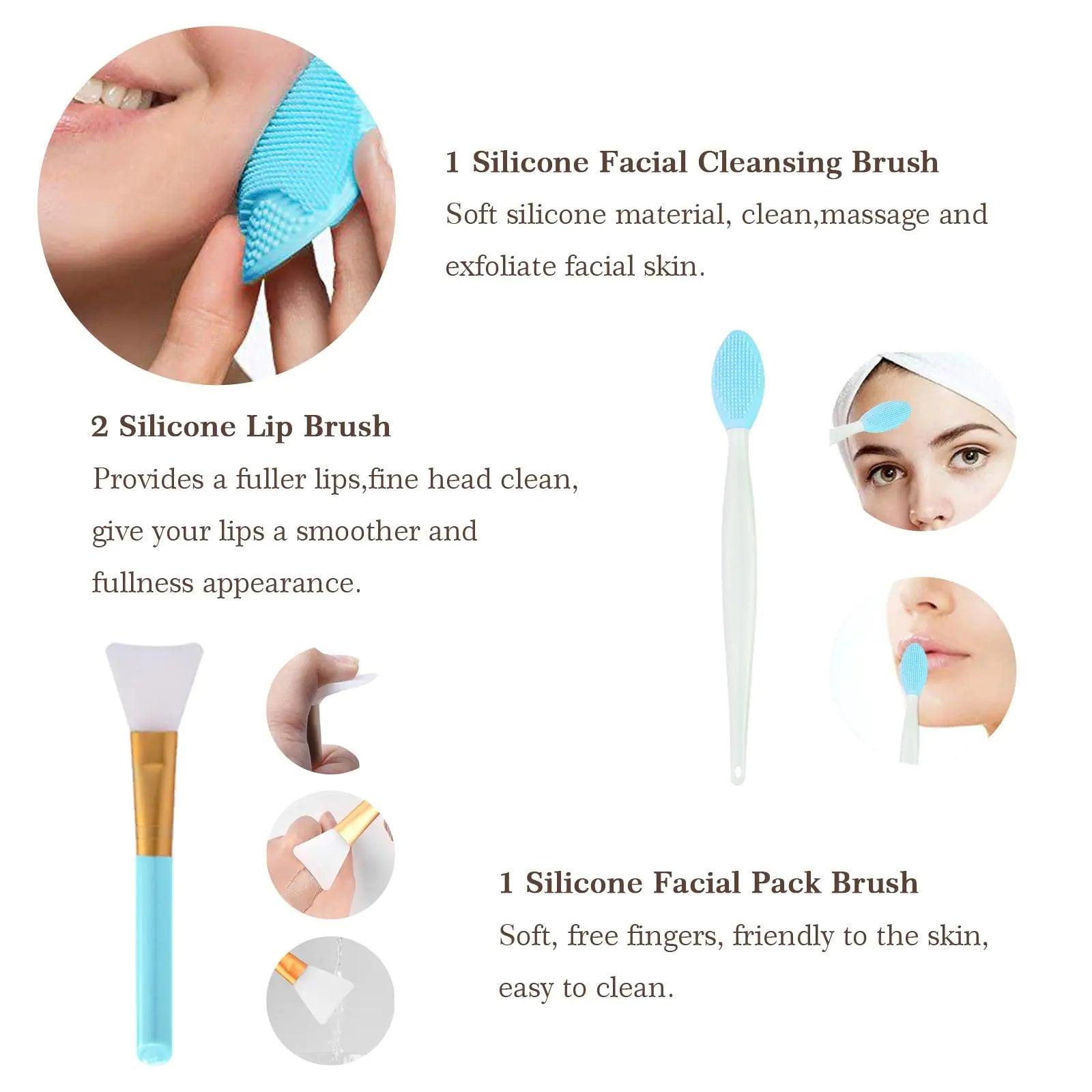 Koccido Makeup Brushes 22 Pcs Makeup Kit,Foundation Brush Eyeshadow Brush Make up Brushes Set (Blue, 22 Piece Set) Sky-blue - Evallys.com