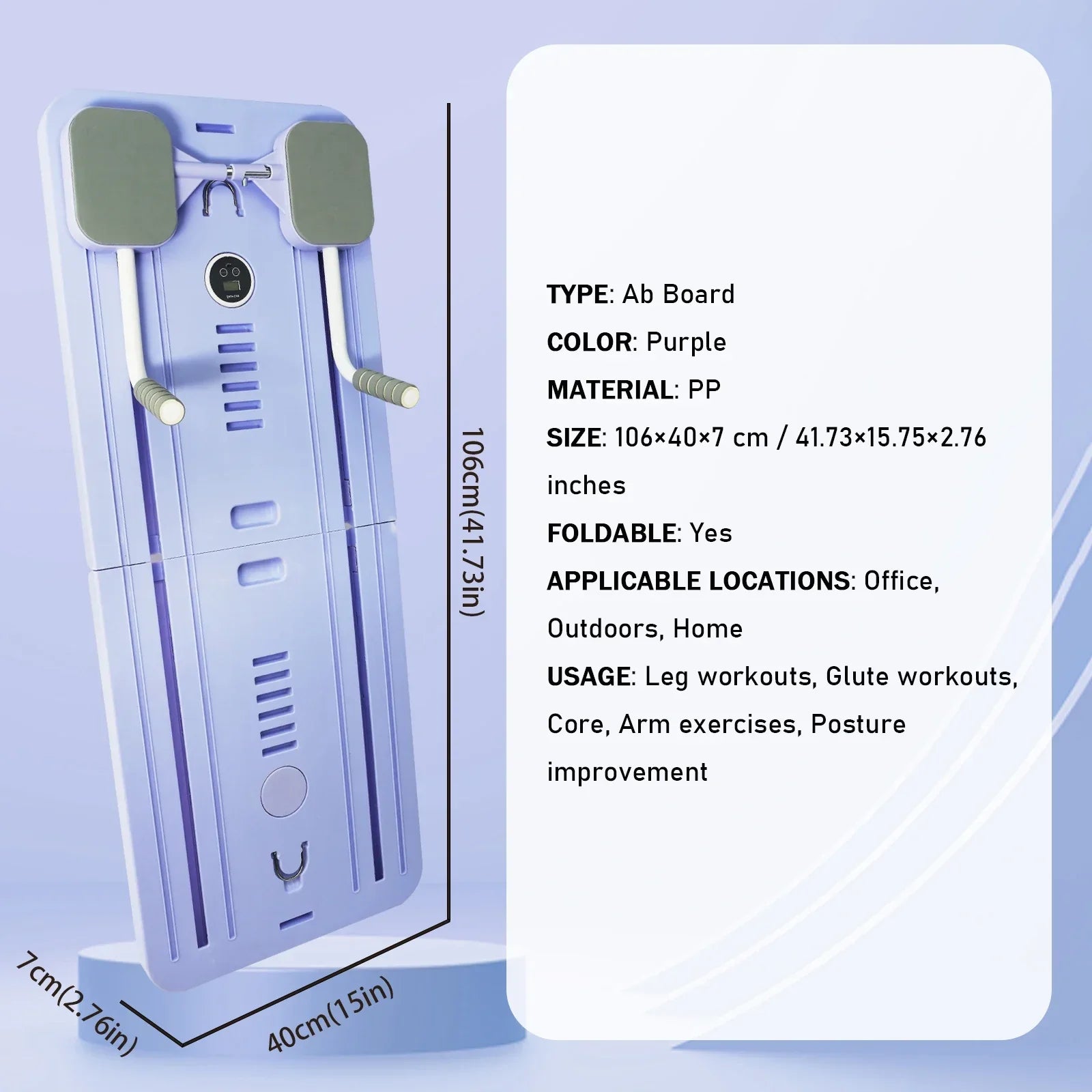 Adjustable Pilates Board – Home Workout Yoga & Core Trainer for Full Body - Evallys.com