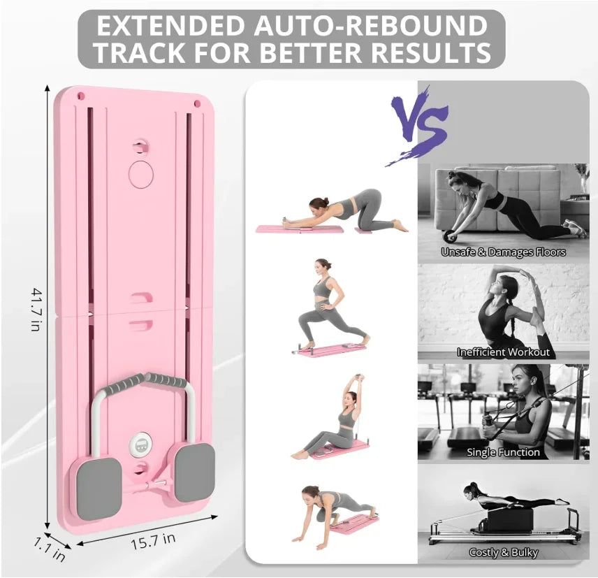 Adjustable Pilates Board – Home Workout Yoga & Core Trainer for Full Body - Evallys.com