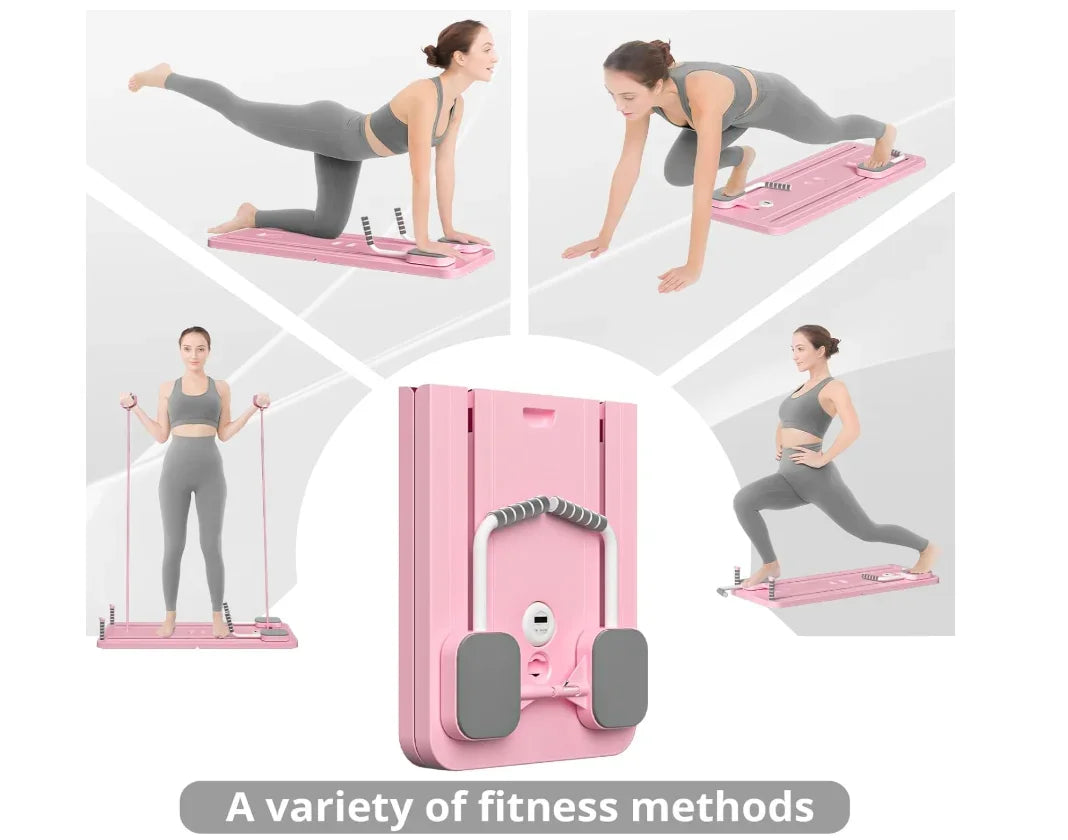 Adjustable Pilates Board – Home Workout Yoga & Core Trainer for Full Body - Evallys.com