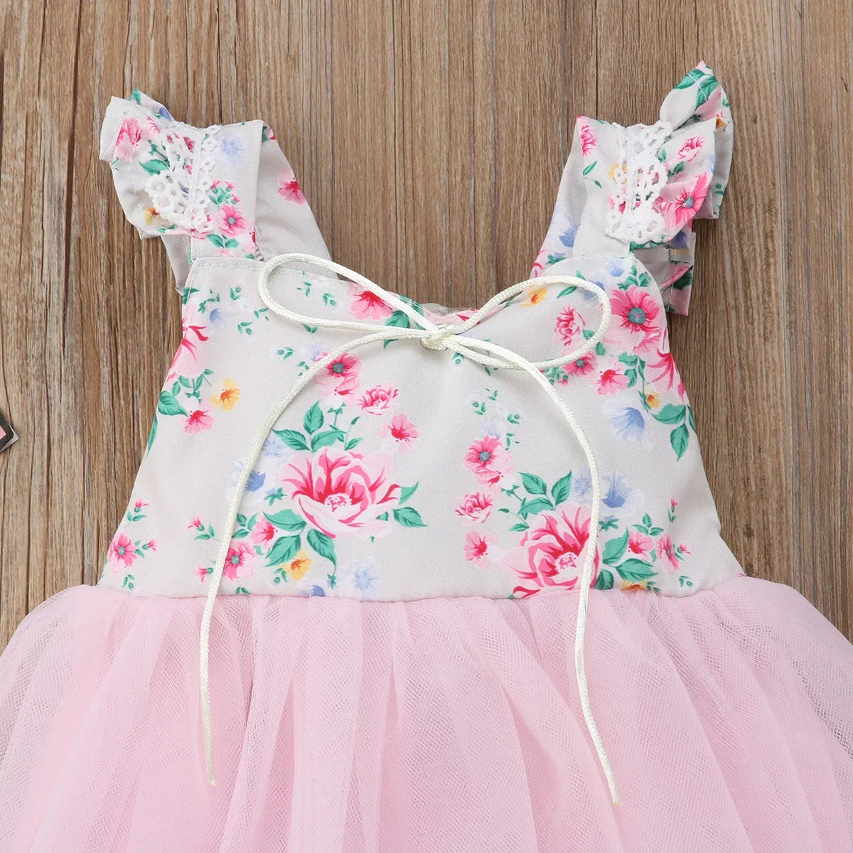 1-7 Year Kids Girls Princess Dress Evening Party Wedding Birthday Tulle Tutu Dresses Baby Girl Clothes Summer Long Maxi Dress - Evallys.com