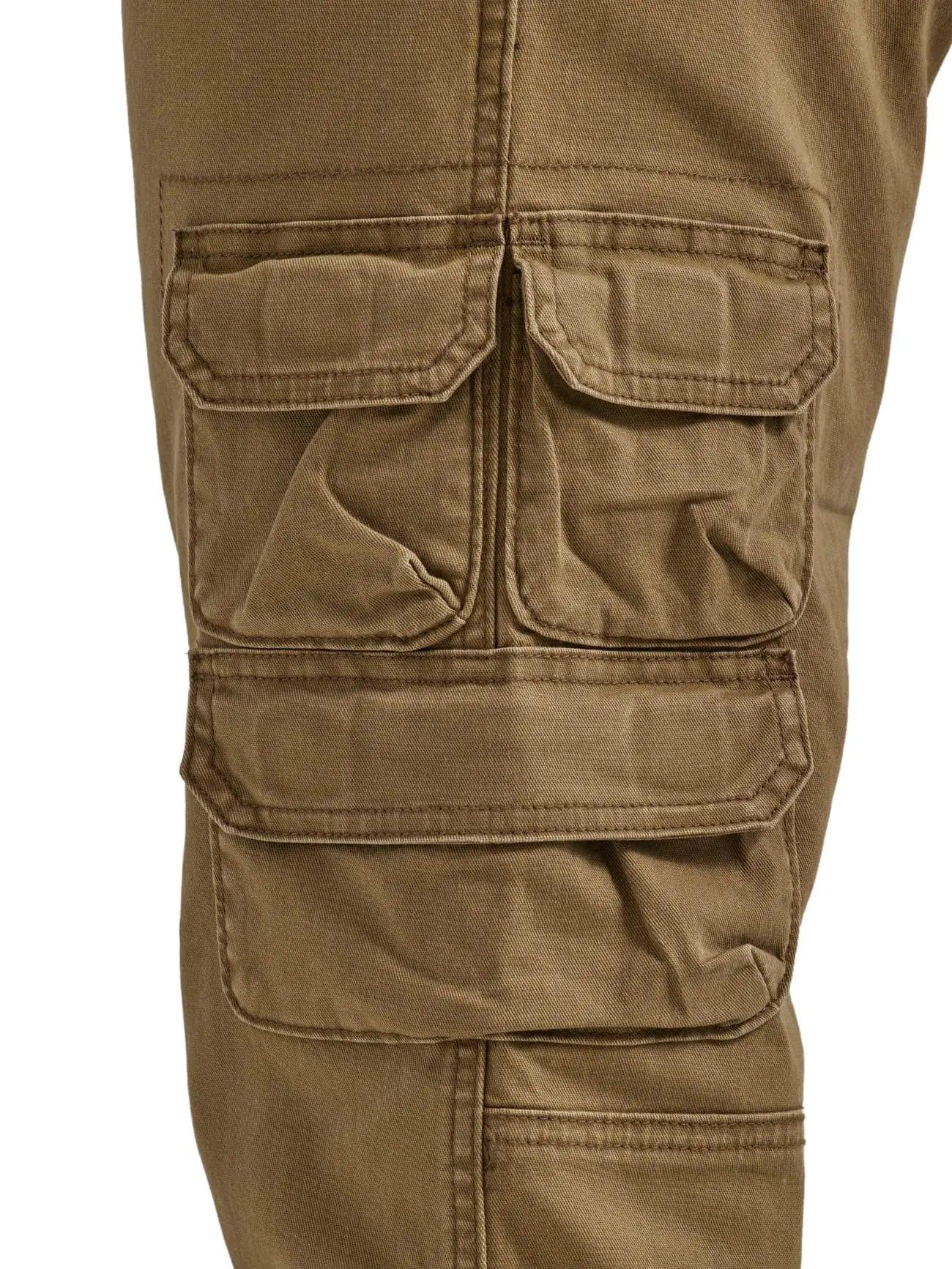 Wrangler Authentics Men's Regular Tapered Cargo Pant 33W x 32L Teak - Evallys.com