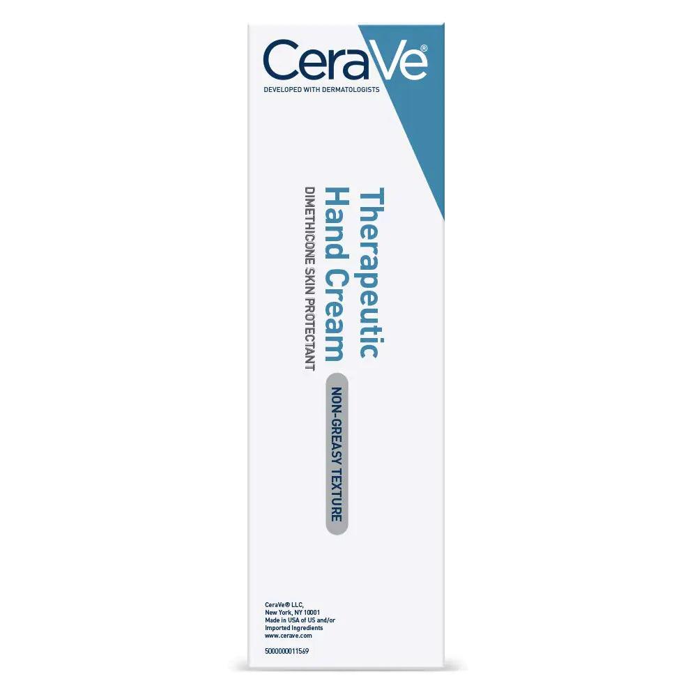 CeraVe Therapeutic Hand Cream for Dry Cracked Hands With Hyaluronic Acid and Niacinamide | Fragrance Free 3 Ounce 3 Ounce (Pack of 1) - Evallys.com