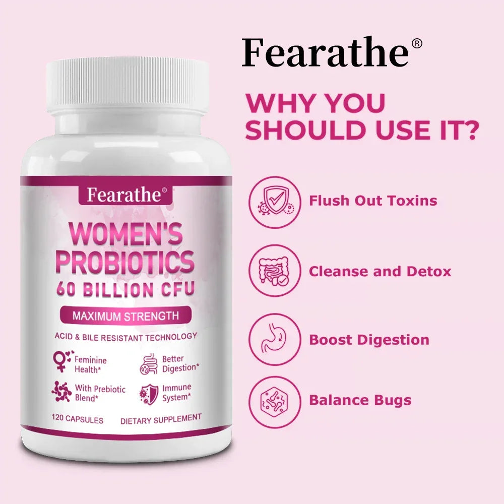 Probiotics for Women 60 Billion CFU – Gut, Immune & Urinary Support