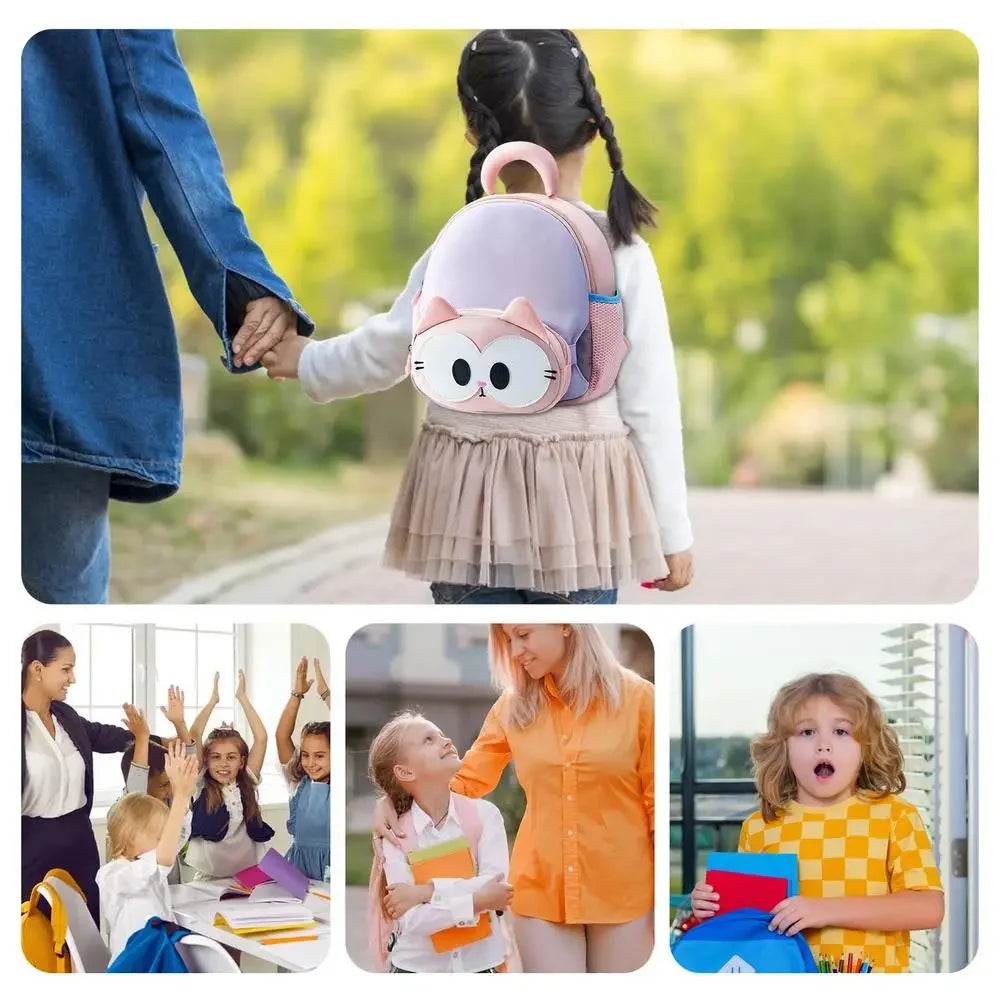 Small Toddler Backpack Small Toddler Backpack Cat Cute Preschool Backpack Large Capacity Shoulder Backpack Kindergarten Kids - Evallys.com
