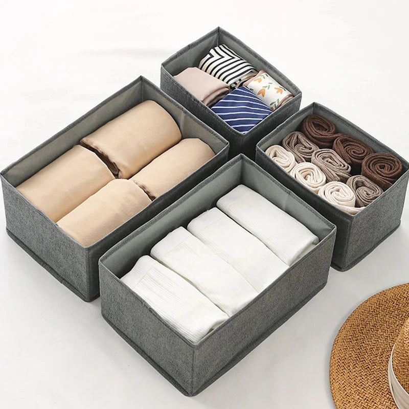 Drawer Organizers Clothes Dresser Organizer Bins Fabric Closet Organizers and Storage Drawer Dividers for Clothing Socks Underwe