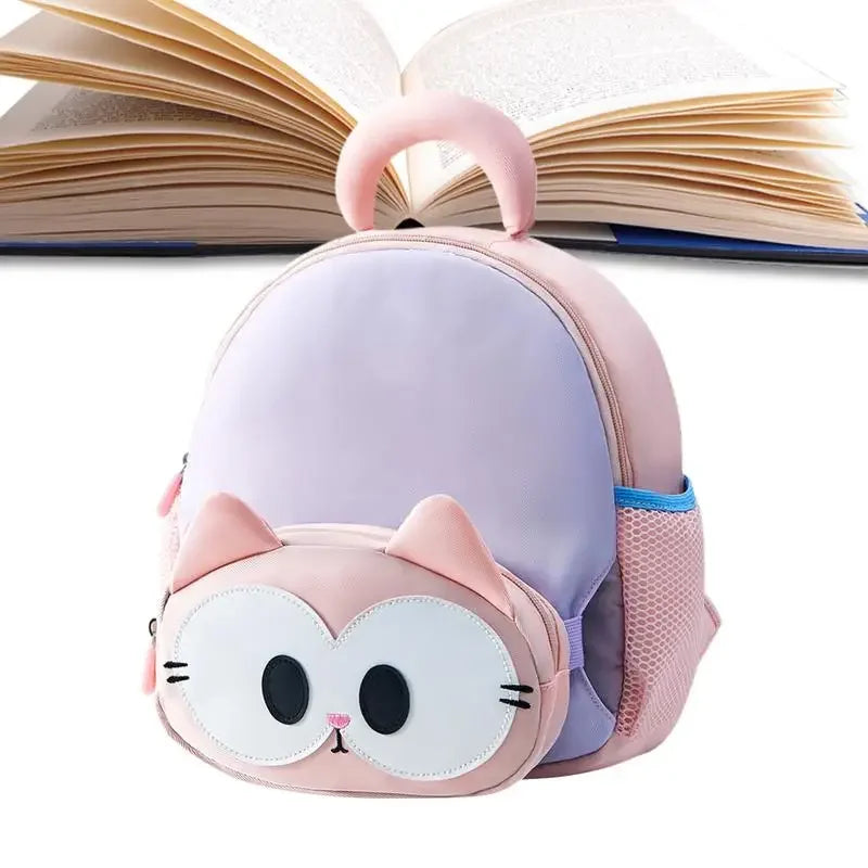 Small Toddler Backpack Small Toddler Backpack Cat Cute Preschool Backpack Large Capacity Shoulder Backpack Kindergarten Kids - Evallys.com