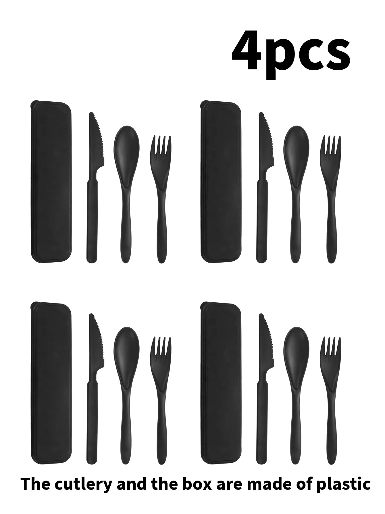 1/2/4pcs Plastic cutlery cutlery set for restaurant home kitchen travel work picnic camping reusable