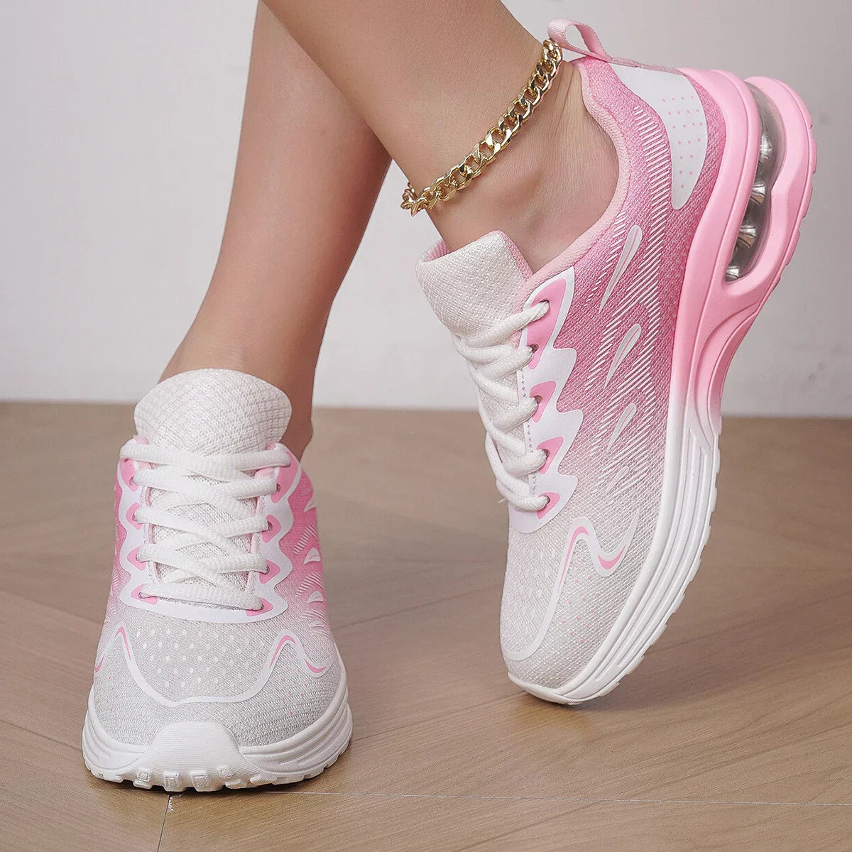 Women’s Air Cushion Sneakers – Breathable Walking & Tennis Sport Shoes - Evallys.com
