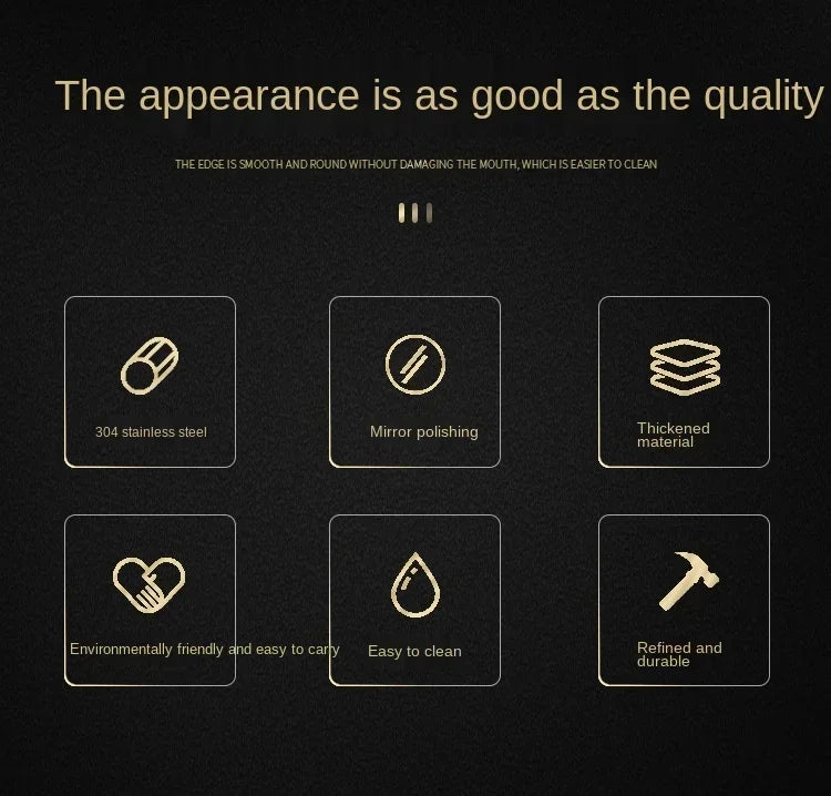 3 Pcs Dinnerware Set Stainless Steel Eco-friendly Spoon Fork  Chopsticks Travel Metal Cutlery Set Portable