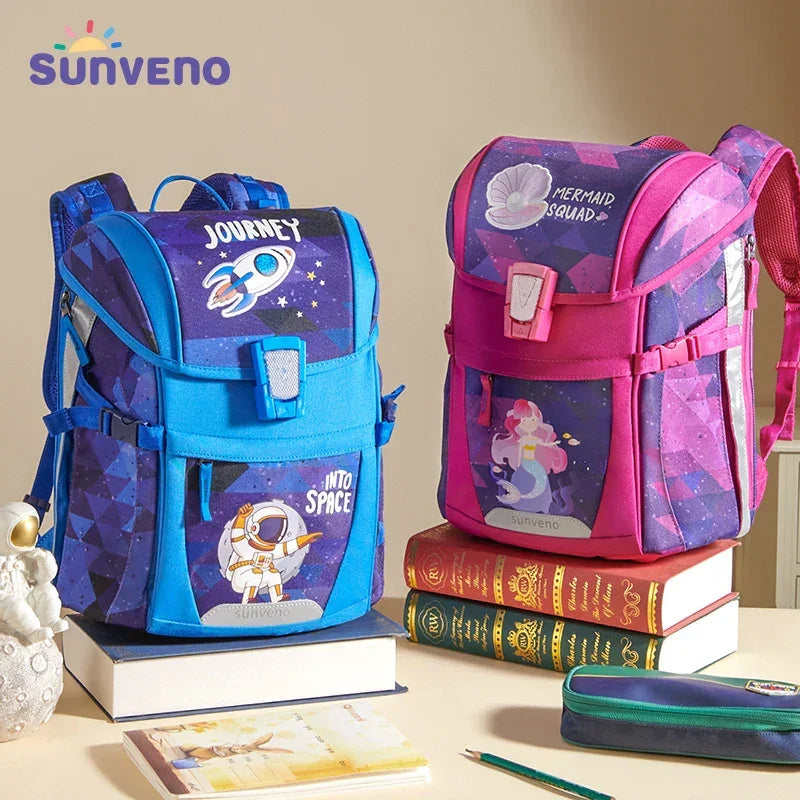 Sunveno School Bag Children's School Backpack Kids Backpack for Boys Girls Elementary Kindergarten Preschool School Bag - Evallys.com