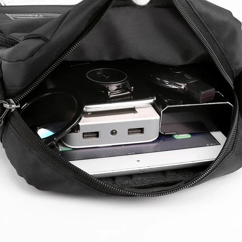 Men’s Oxford Shoulder Bag – Waterproof Business Messenger Crossbody Bag - Evallys.com