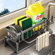 Kitchen Sink Drain Rack Organizer Plastic Self-draining Sink Shelf Soap Sponge Holder Dishcloth Towel Rack filter basket