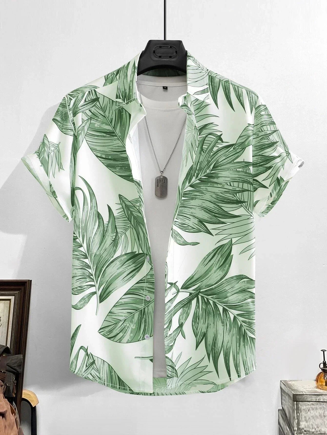 Hawaiian Shirt Man Print Casual Thin Beach Slim Fashion Shirt High Quality Luxury Black Social Vintage Funny Oversized Clothes - Evallys.com