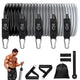 Workout Bands Set 11pcs Elastic Workout Bands Elastic Bands For Strength Training For Men And Women Workout Equipment - Evallys.com