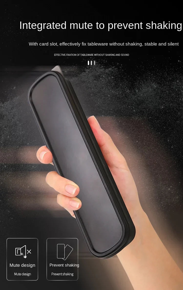 3 Pcs Dinnerware Set Stainless Steel Eco-friendly Spoon Fork  Chopsticks Travel Metal Cutlery Set Portable