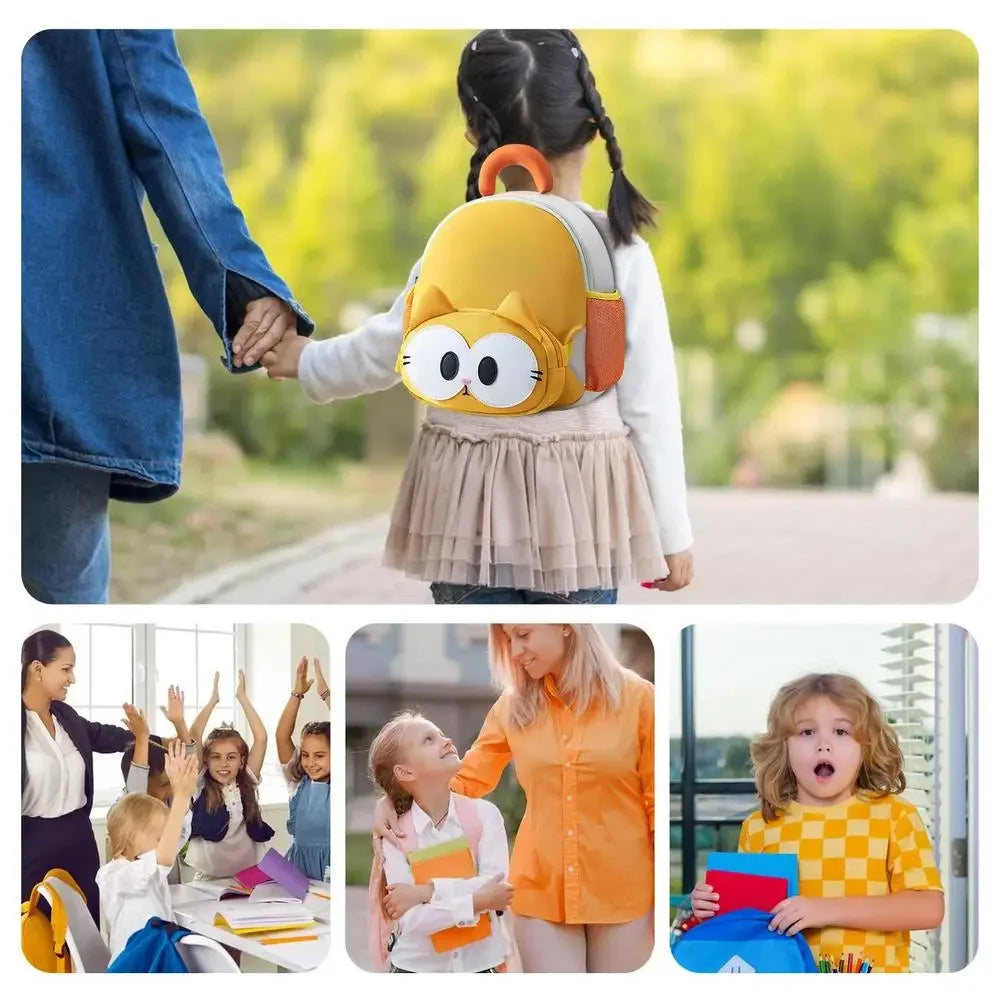 Small Toddler Backpack Small Toddler Backpack Cat Cute Preschool Backpack Large Capacity Shoulder Backpack Kindergarten Kids - Evallys.com