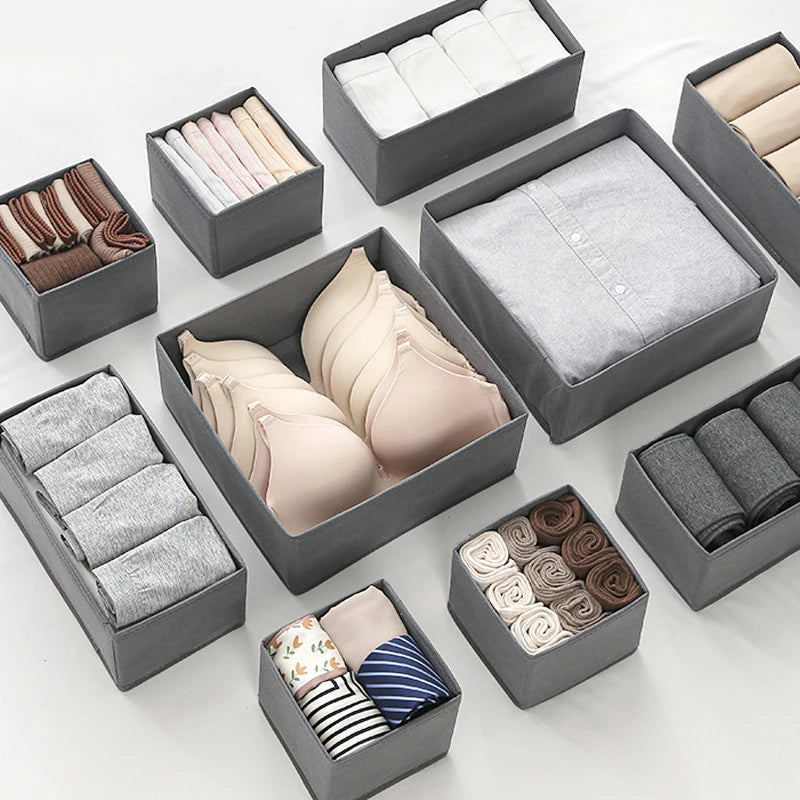 Drawer Organizers Clothes Dresser Organizer Bins Fabric Closet Organizers and Storage Drawer Dividers for Clothing Socks Underwe
