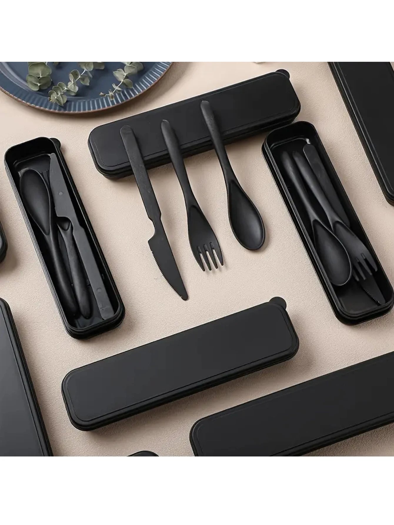 1/2/4pcs Plastic cutlery cutlery set for restaurant home kitchen travel work picnic camping reusable