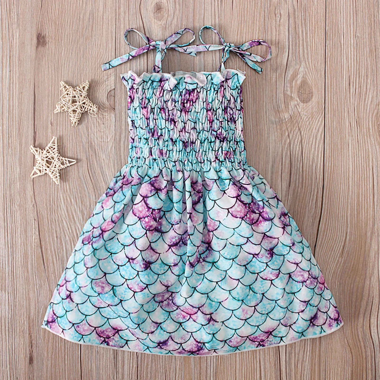 Children Girl Dress Summer Elegant Sling Princess Dresses Flower Print Kids Beach Sundress Casual Cotton Baby Girl Clothing - Evallys.com