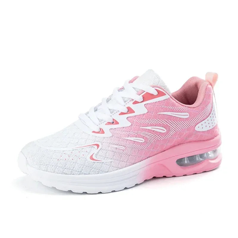 Women’s Air Cushion Sneakers – Breathable Walking & Tennis Sport Shoes - Evallys.com