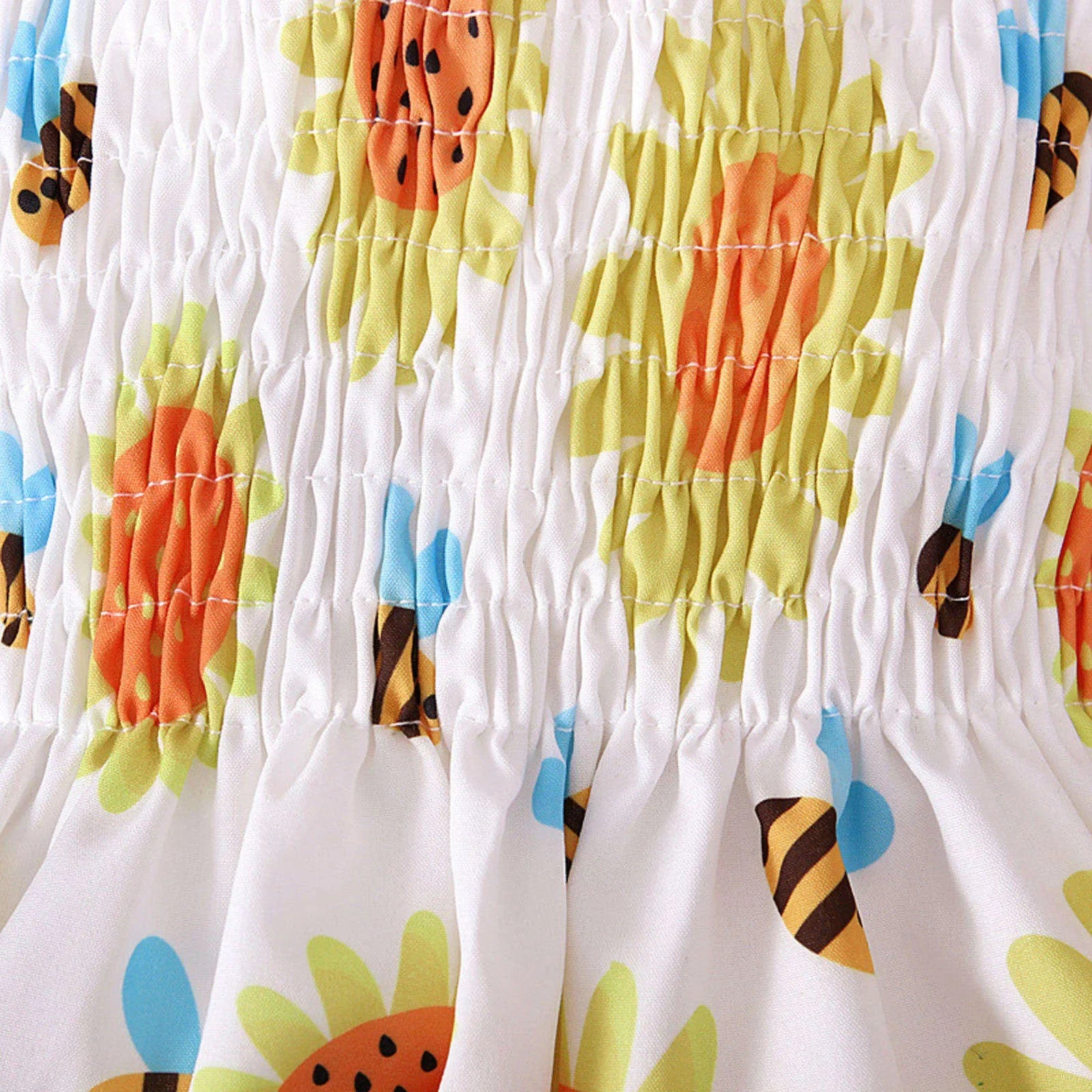 Children Girl Dress Summer Elegant Sling Princess Dresses Flower Print Kids Beach Sundress Casual Cotton Baby Girl Clothing - Evallys.com