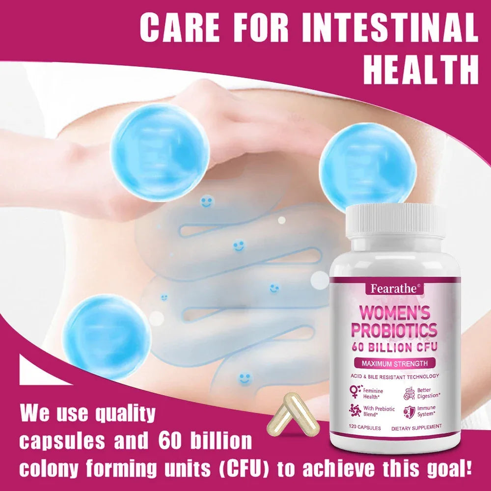 Probiotics for Women 60 Billion CFU – Gut, Immune & Urinary Support