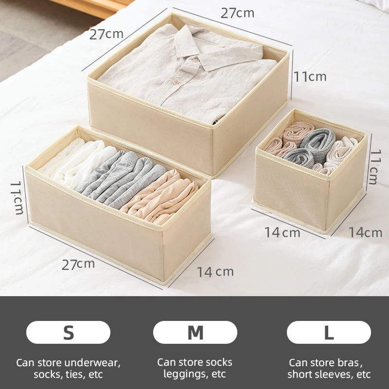 Drawer Organizers Clothes Dresser Organizer Bins Fabric Closet Organizers and Storage Drawer Dividers for Clothing Socks Underwe