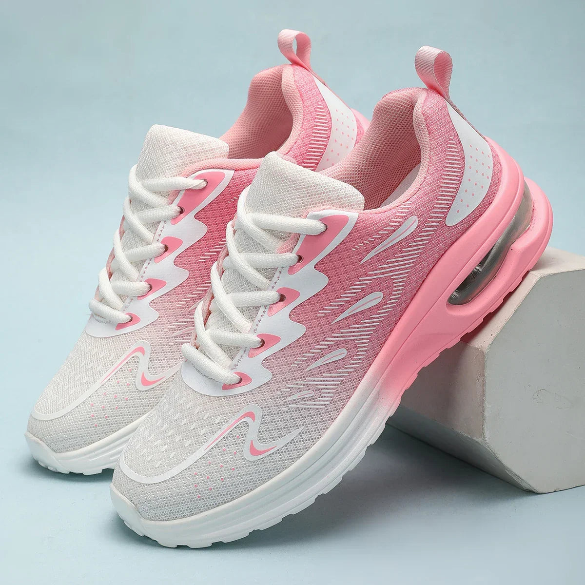 Women’s Air Cushion Sneakers – Breathable Walking & Tennis Sport Shoes - Evallys.com