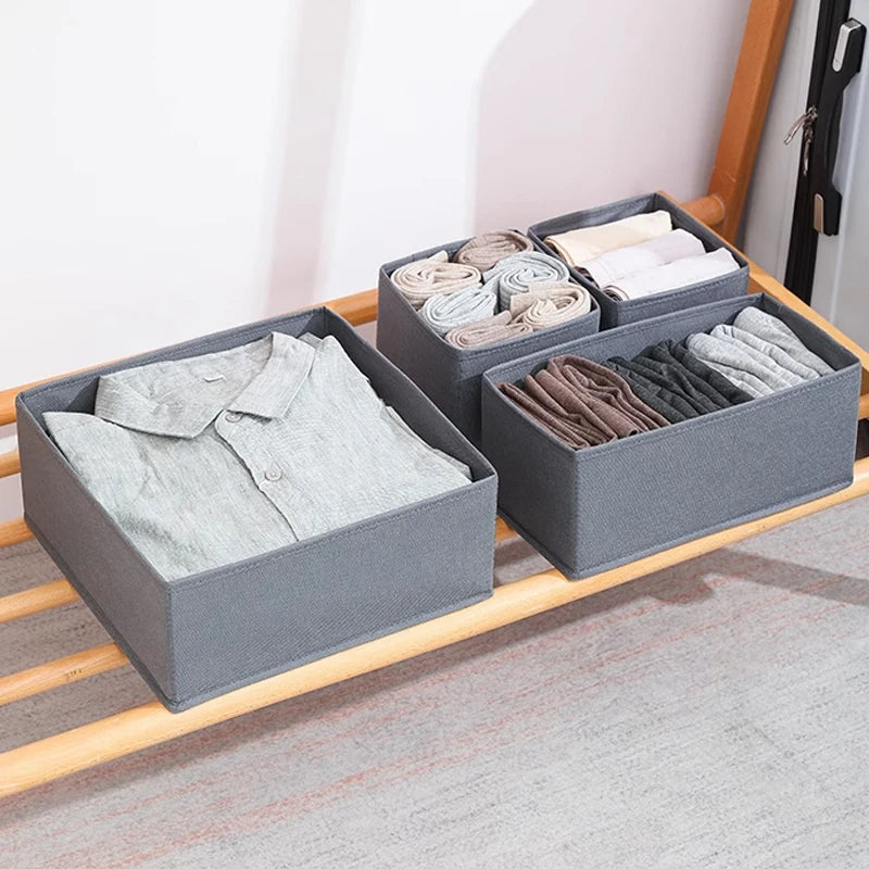 Drawer Organizers Clothes Dresser Organizer Bins Fabric Closet Organizers and Storage Drawer Dividers for Clothing Socks Underwe