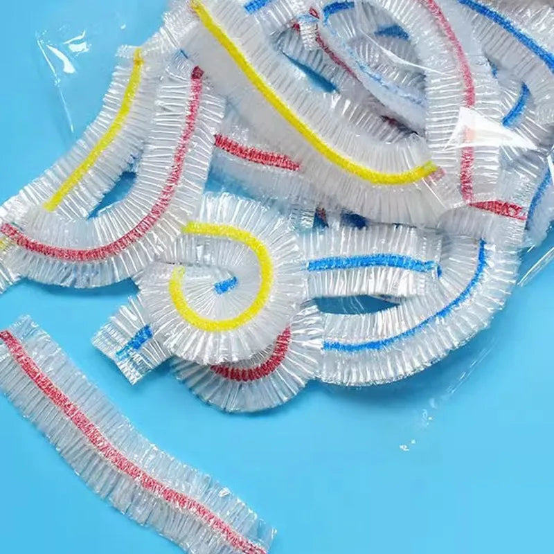 100-1000pcs Colorful Disposable Food Cover Saran Wrap Bowl Cover Food Grade Fresh-keeping Bag Kitchen Storage Accessories