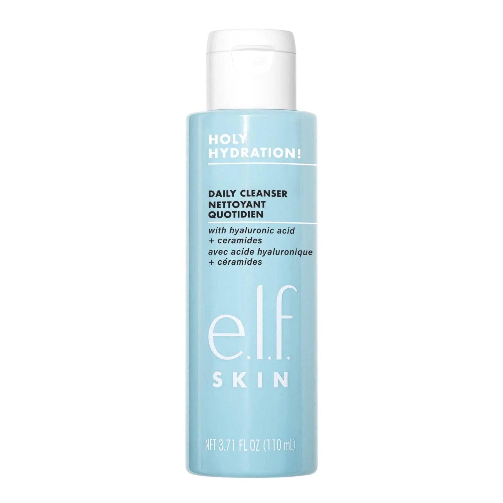e.l.f., Holy Hydration! Daily Cleanser, Wash away Excess Oil, Impurities, and Makeup… Unscented 3.7 Fl Oz (Pack of 1) - Evallys.com