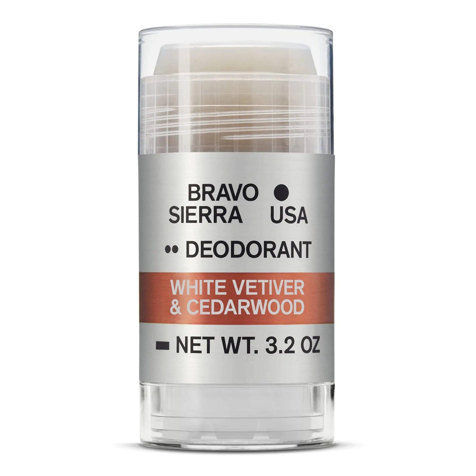 Aluminum-Free Natural Deodorant for Men by Bravo Sierra - Long Lasting All-Day Odor and Sweat Protection - White Vetiver & Cedarwood 3.2 oz - Paraben-Free, Baking Soda Free, Vegan and Cruelty Free - Will Not Stain Clothes. 3.2 Ounce (Pack of 1) - Evallys.com