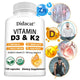 D3 & K2 Vitamins Supplement 10,000 IU for Heart, Bone & Immune Support - Evallys.com