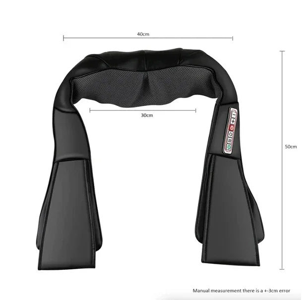 Shiatsu Neck & Back Massager with Heat – Deep Tissue 3D Kneading Pillow - Evallys.com