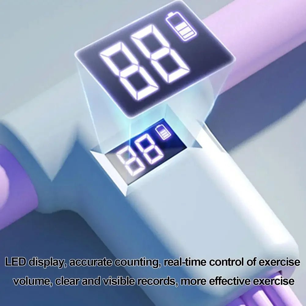 Foot Pedal Resistance Band 6 - Tube Elastic Yoga Strap Resistance Band LED Display Bodybuilding Expander Fitness Equipment For - Evallys.com
