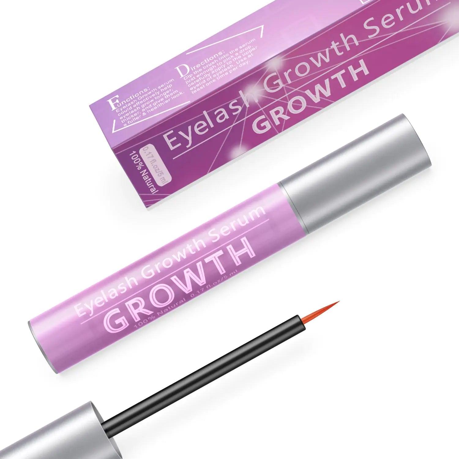 Advanced Eyelash Growth Serum with Natural Formula,Enhancement Lash Booster for Longer Fuller and Thicker Lash Enhancing Serum 5ml Pink - Evallys.com