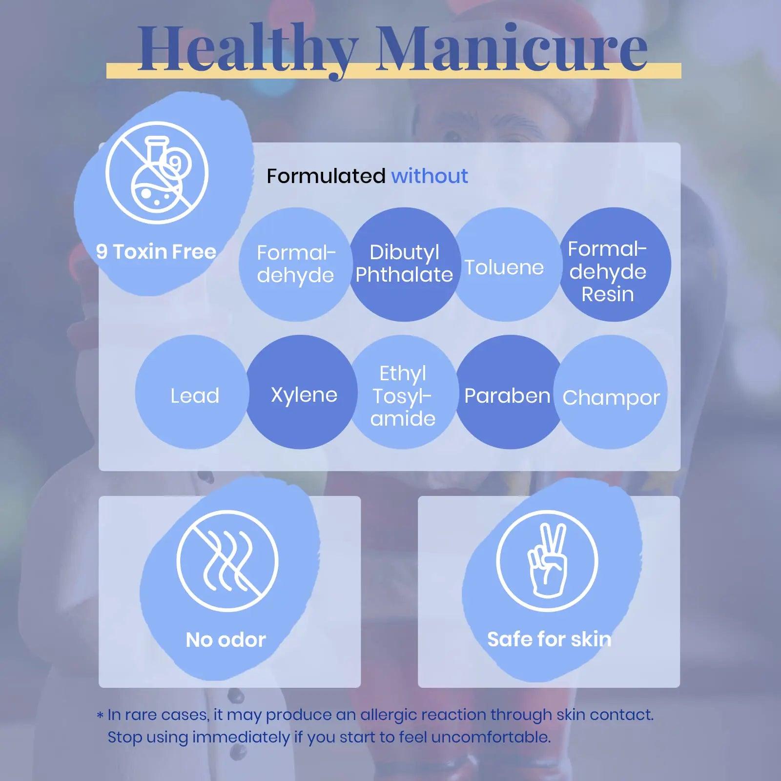 Beetles 6 Pcs Gel Nail Polish Set- 5 Colors Glitter White Blue Silver Gel Polish Kit with Strengthener Reinforcement Nail Sticker Snowflakes Soak off UV LED Lamp Winter Manicure Gifts for Girls 0-Sparkling Snow - Evallys.com