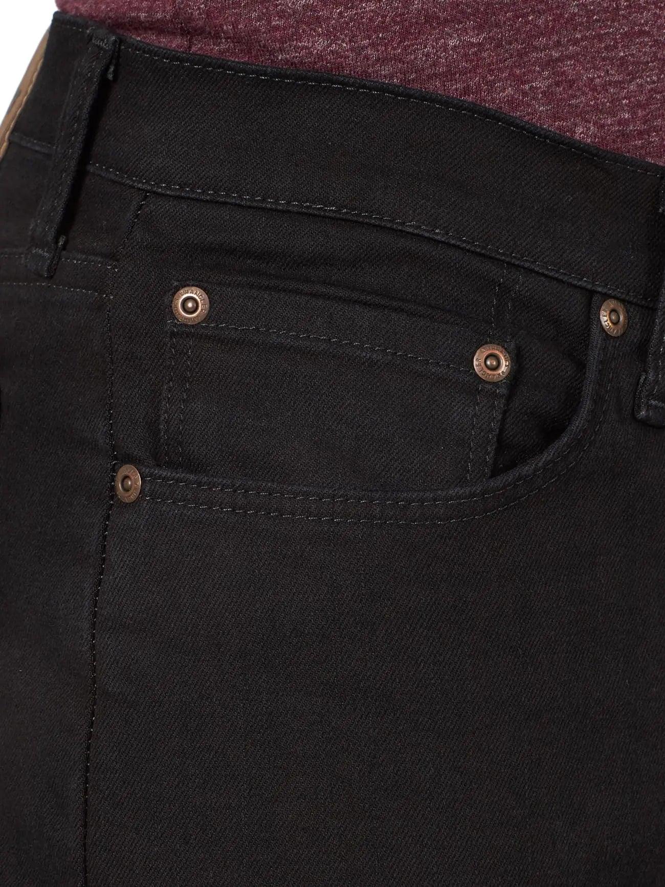 Wrangler Authentics Men's Classic 5-Pocket Regular Fit Flex Jean 29W x 32L Black Flex - Evallys.com