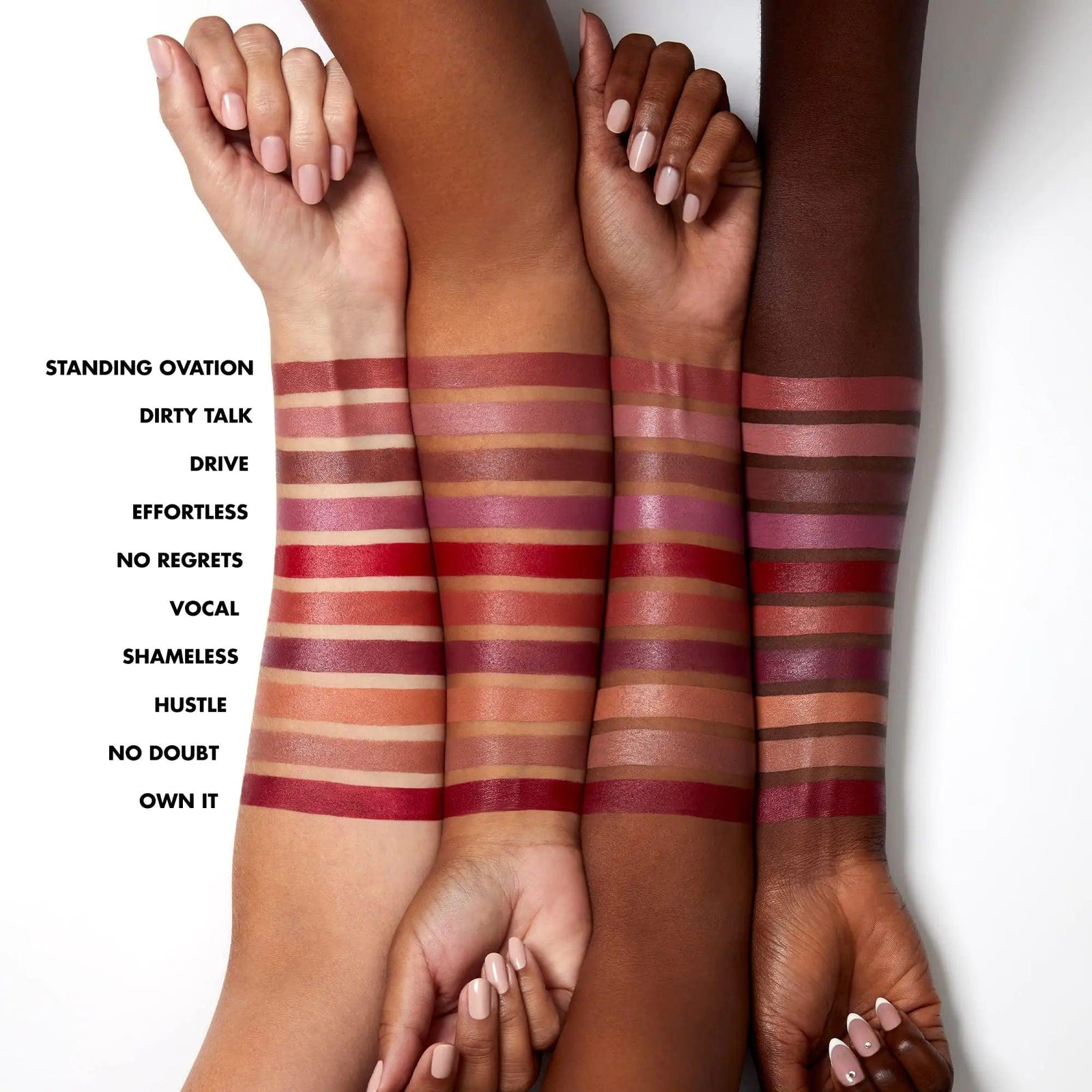 e.l.f. O Face Satin Lipstick, Richly Pigmented, Nourishing & Long-Lasting Creamy Lipstick, Infused With Jojoba, Vegan & Cruelty-Free, Dirty Talk 1 Count (Pack of 1) - Evallys.com