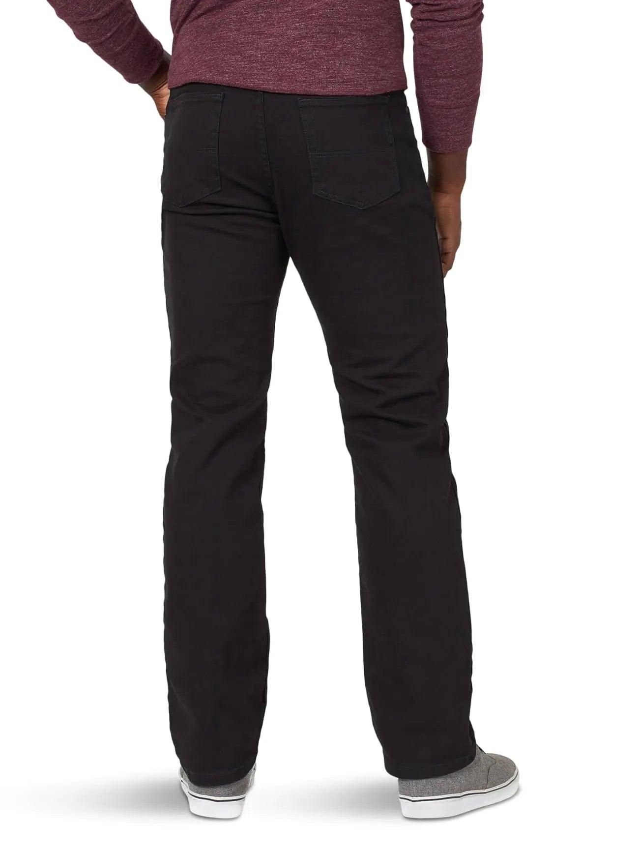 Wrangler Authentics Men's Classic 5-Pocket Regular Fit Flex Jean 29W x 32L Black Flex - Evallys.com