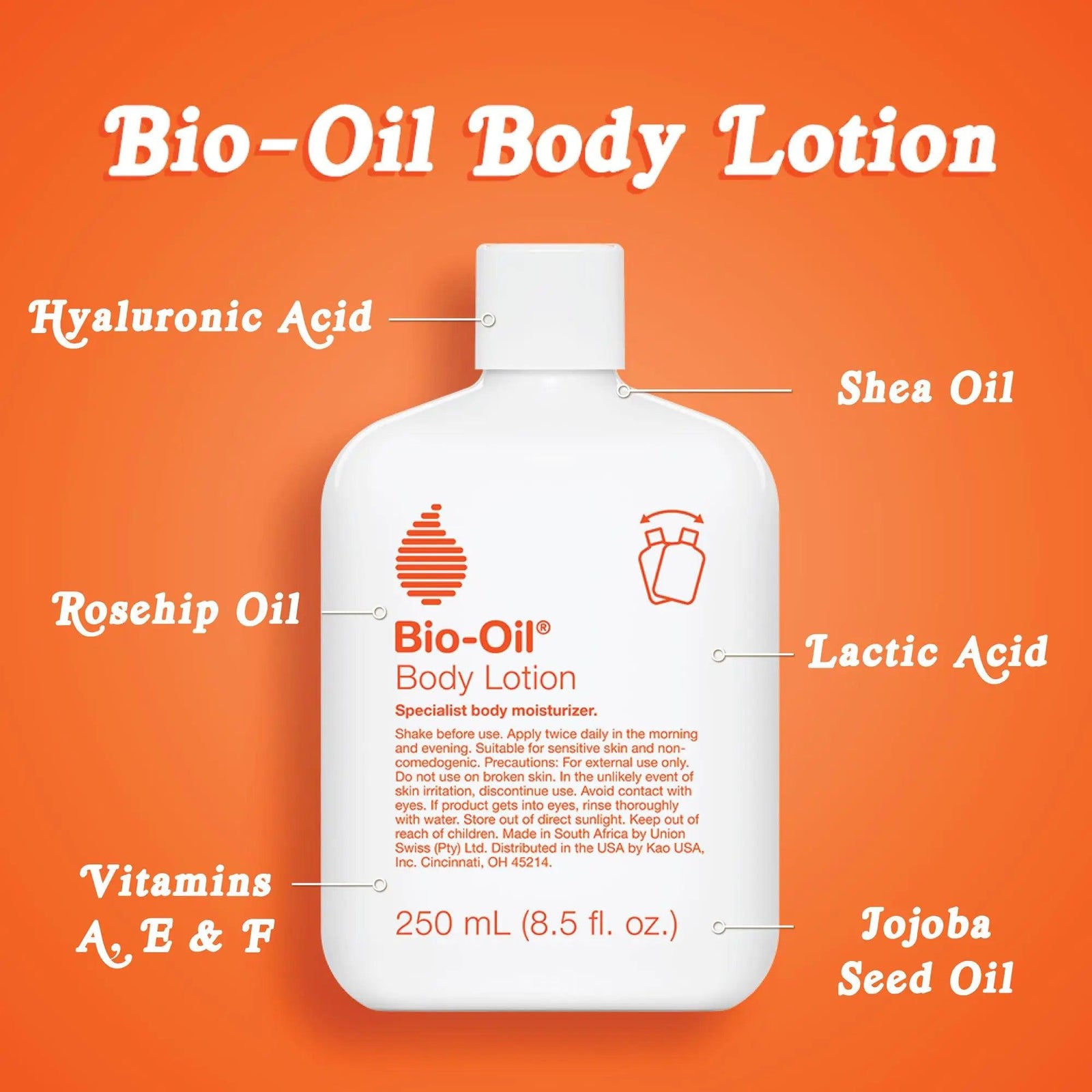 Bio-Oil Moisturizing Body Lotion for Dry Skin, Ultra-Lightweight High-Oil Hydration, with Jojoba/Rosehip/Shea Oil, and Hyaluronic Acid, 8.5 oz 8.5 Fl Oz (Pack of 1) - Evallys.com