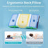 Memory Foam Bed Pillow Cervical Pillow for Neck Pain Relief Contour Orthopedic Ergonomic Pillows Blue - Evallys.com # #