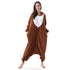 Beauty Shine Unisex Adult Onesie One Piece Pajamas Cosplay Cartoon Costume Halloween Christmas Sleepwear Jumpsuit Homewear Large Coffee Reindeer - Evallys.com # #