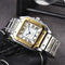 Men's 3-pin Quartz Square All-steel Watch - Evallys.com # #