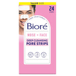 Bioré T-Zone Blackhead Remover Deep Cleansing Pore Strips, (5 Nose + 5 Face + 5 Chin Pore Strips), Blackhead Pore Strips For The T-Zone Area, 15 Count T Zone Strips 15 Count (Pack of 1) - Evallys.com # #