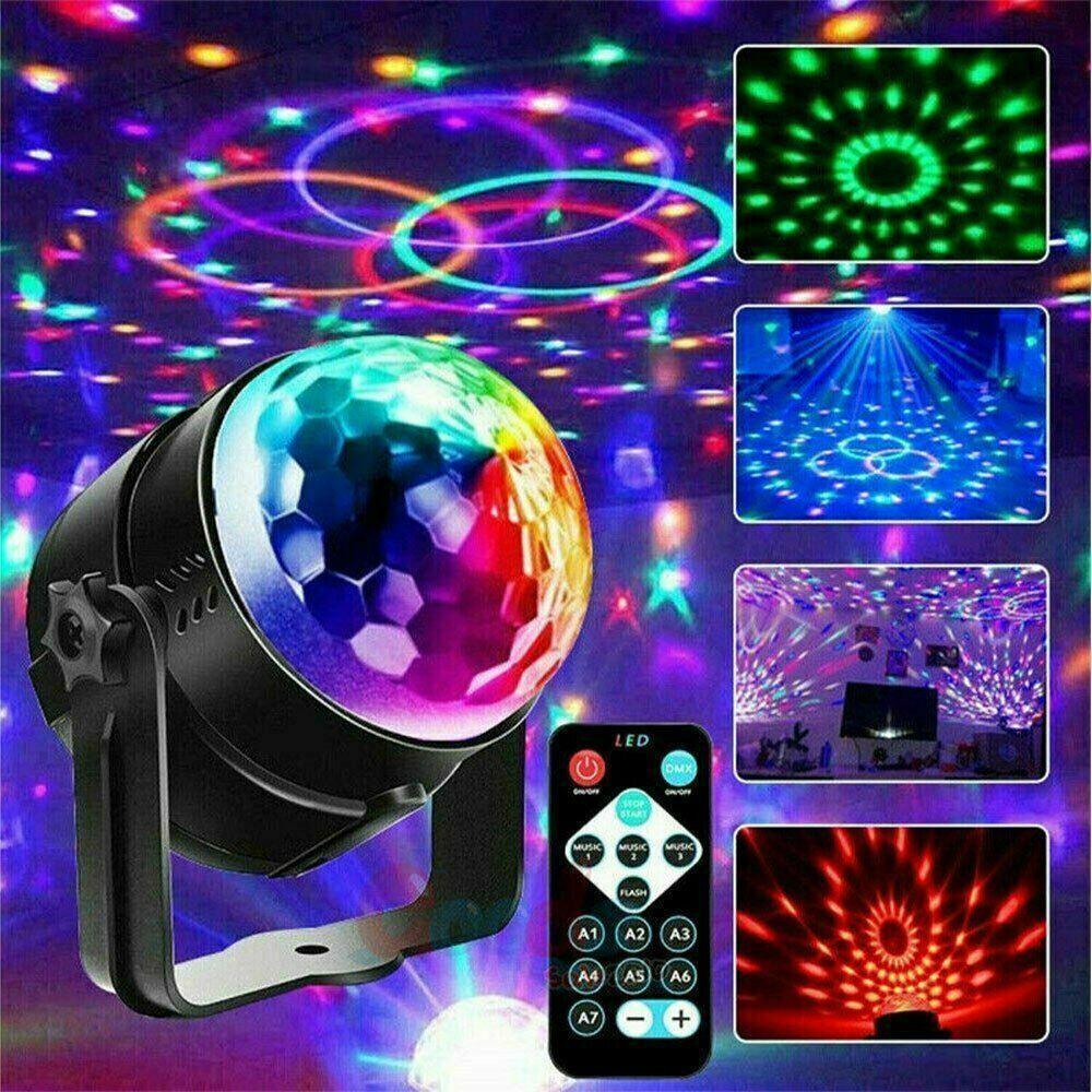 Disco Party Lights Strobe LED DJ Ball Sound Activated Bulb Dance Lamp Decoration - Evallys.com # #