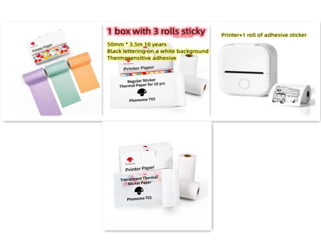 Portable Mini Thermal Label Printer Home Photo Printer Student Wrong Question Printer Bluetooth Mini Label Printer Price Tag - Evallys.com